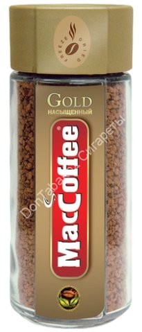 Кофе растворимый MacCoffee Gold в стеклянной банке 100г оптом 