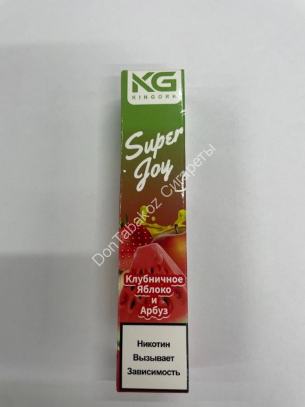 Электронная сигарета Kingork Super Joy 1600 2% Клубничное яблоко и арбуз оптом 