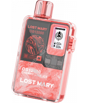 Электронная сигарета Lost Mary OS12000 Вишня лайм лед 20мг ОПТОМ    