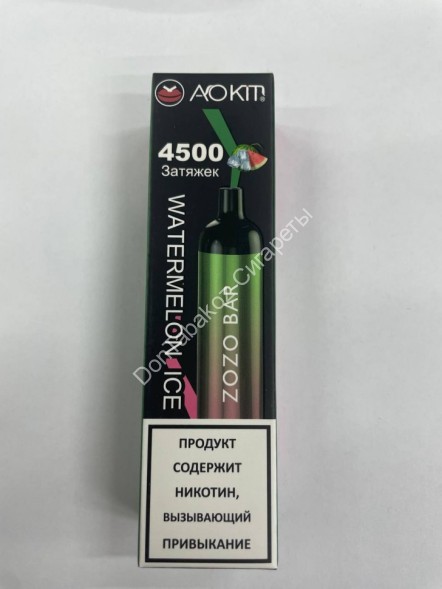 Электронная сигарета Aokit Zozo Bar 4500 2% Арбуз лед оптом 