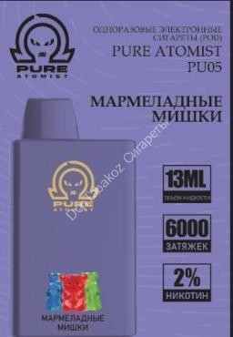 Электронная сигарета Pure Atomist PU05 6000 2% мармеладные мишки оптом 