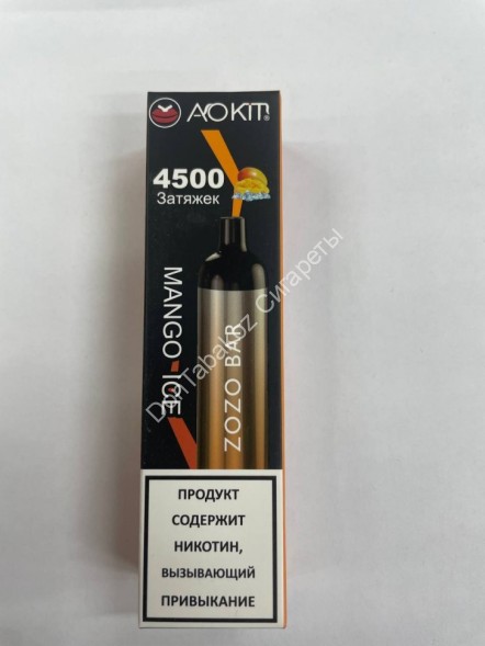 Электронная сигарета Aokit Zozo Bar 4500 2% Манго-лед оптом 