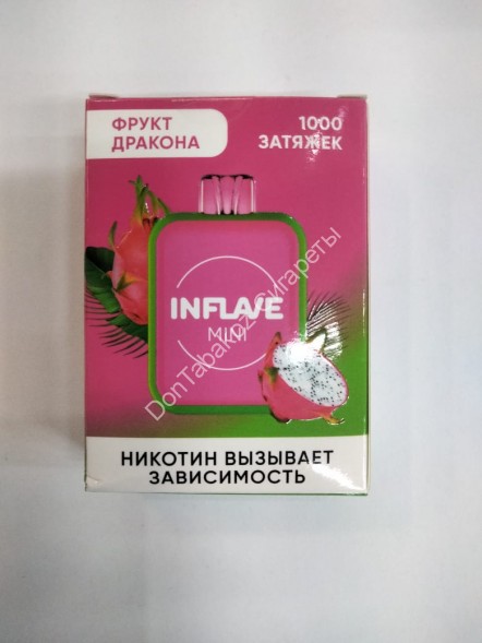 Электронная сигарета INFLAVE MINI Фрукт Дракона 1000 затяжек 20мг Hard (2% Hard) Оптом  