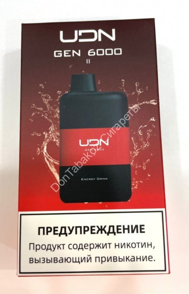 Электронная сигарета UDN GEN 2 ENERGY DRINK 6000 оптом 