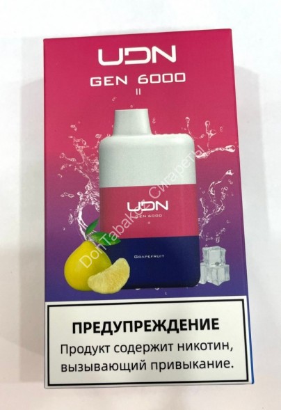 Электронная сигарета UDN GEN 2 GRAPEFRUIT 6000 оптом 