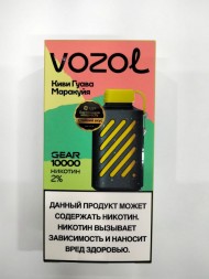   Электронная сигарета Vozol Gear Киви гуава маракуйя 10000 затяжек 20мг Hard (2% Hard) Оптом