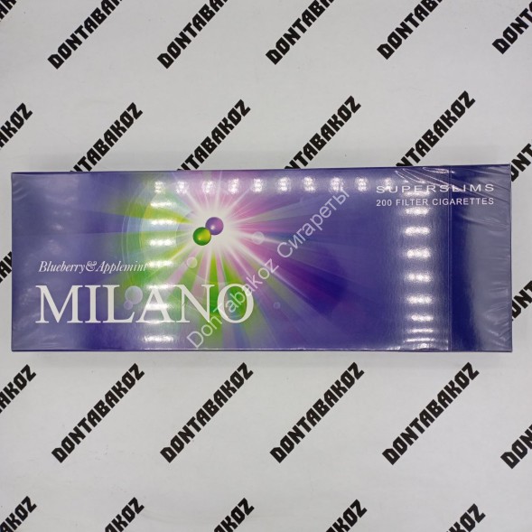 Сигареты Milano Blueberry&amp;Applemint Super Slims Оптом 