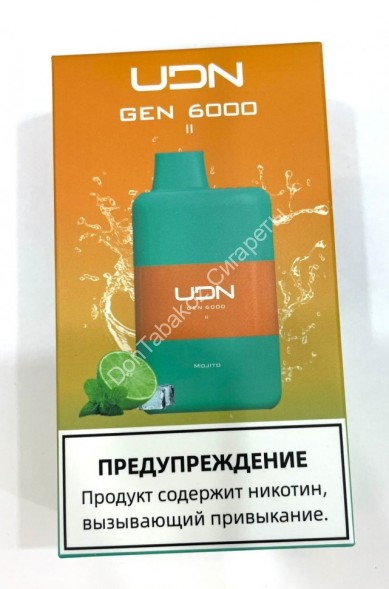 Электронная сигарета UDN GEN 2 MOJITO 6000 оптом 