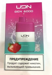 Электронная сигарета UDN GEN 2 STRAWBERRY 6000 оптом