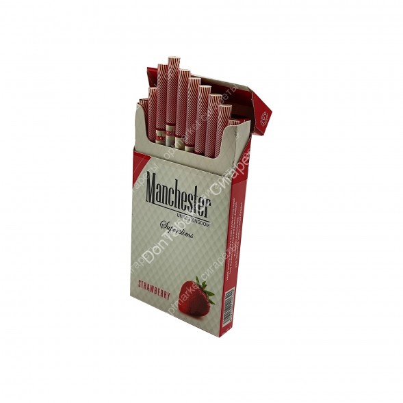 Сигареты Manchester Strawberry Superslims МИКС 