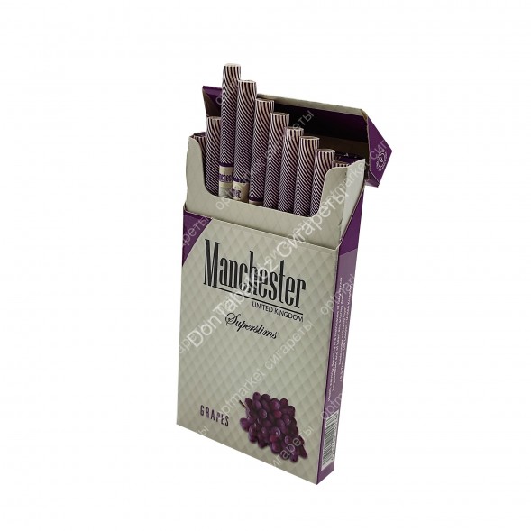 Сигареты Manchester Grapes Superslims оптом 
