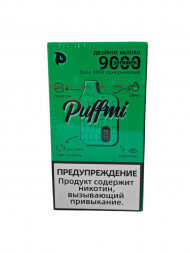 Электронная сигарета Puffmi Dura 9000 Двойное яблоко 20мг ОПТОМ 