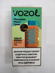 Электронная сигарета Vozol Gear  Мандарин Манго Гуава 10000 затяжек 20мг Hard (2% Hard) Оптом         