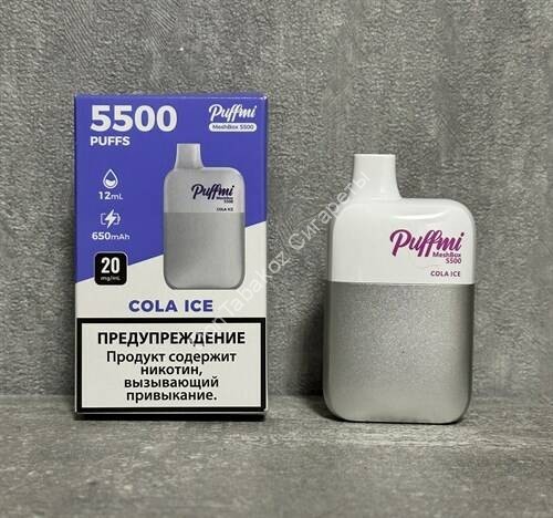 Электронная сигарета Puffmi MeshBox 5500 2% Кола со льдом оптом 