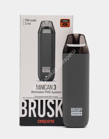 Под система Brusko Minican 3 700 mAh Серый оптом 