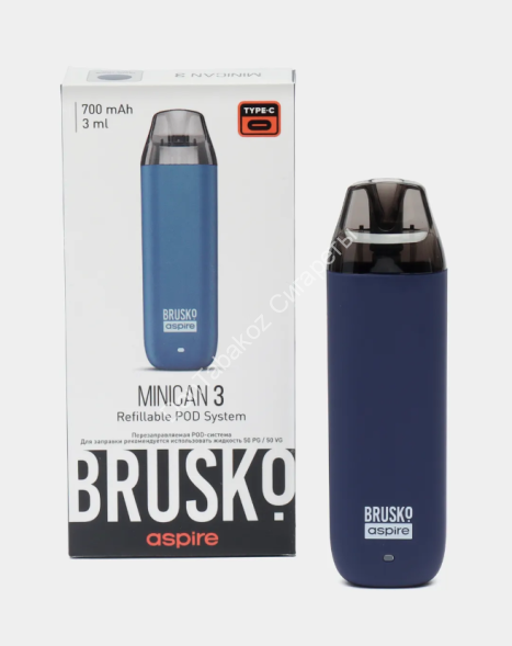 Под система Brusko Minican 3 700 mAh Темно синий оптом 