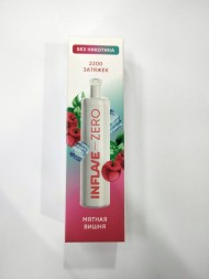 Электронная сигарета INFLAVE ZERО Мятная Вишня 2200 затяжек (без никотина) Оптом  