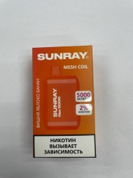 Электронная сигарета Sunray Mesh Coil 5000 2 % Вишня-яблоко-банан оптом